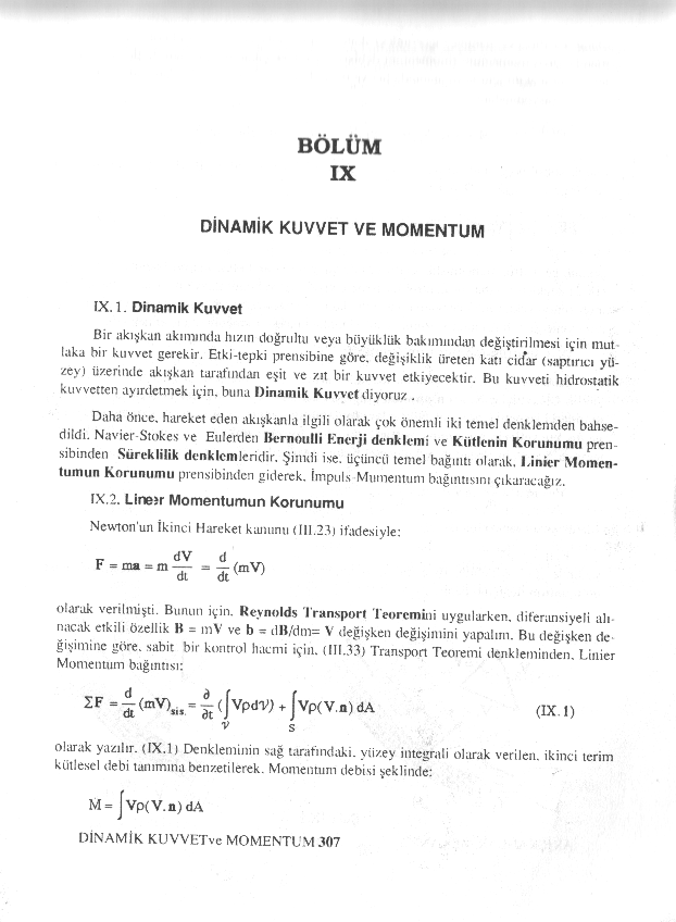 Akiskanlar Mekanigi - M.SOGUKOGLU - MOMENTUM - Sayfa 307