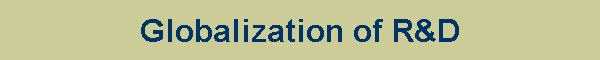 Globalization of R&D