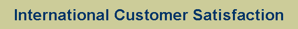 International Customer Satisfaction