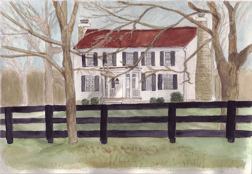 farm watercolor