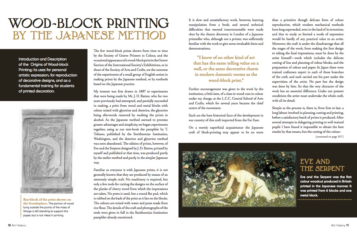 Wood Block Magazine Article
