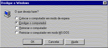 Reiniciando apenas o Windows 95