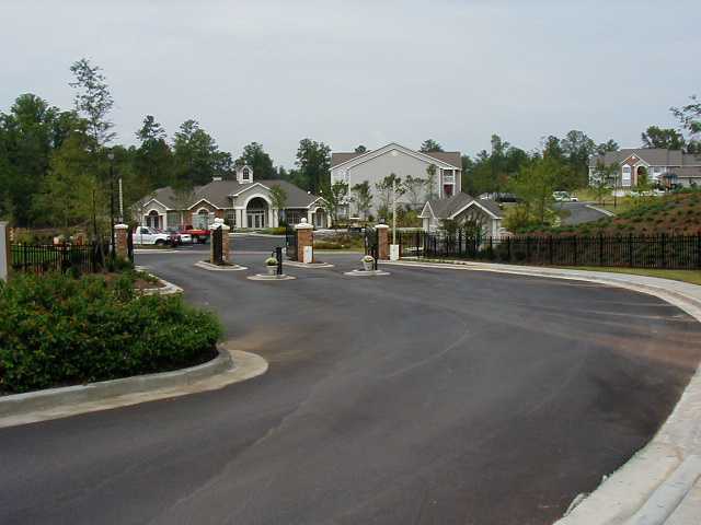 Entrance to complex