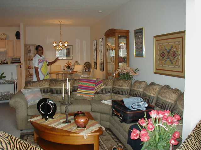 Ella in living room