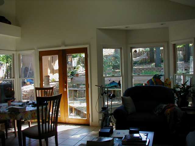 Great Room and back yard