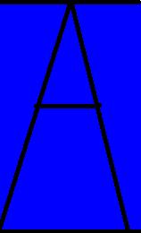 a decorative letter A