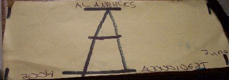 Alanbucks 1 dollar bill- Black Marker/ Black Pen Serial Number