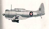 Bombardeo Dauntles americano