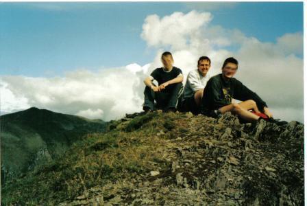 Myself and a couple of friends near the summit of Beinn Ghlas.
