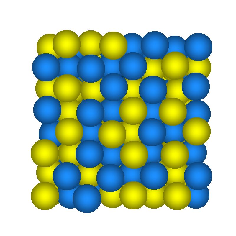 The Charge dis-ordered state of a 1:1 electrolyte