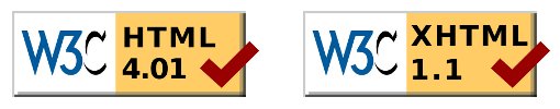 Valid HTML and XHTML