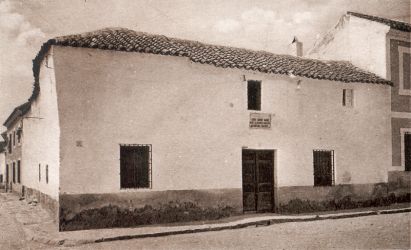 Miguel de Cervantes's old house in the
              Quarter of St. Mary