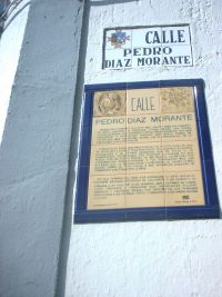 Placa conmemorativa de Pedro D�az Morante en Alc�zar de San Juan