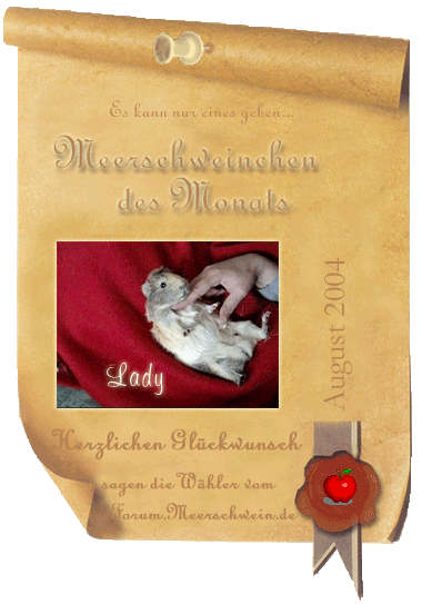 Dieser Award wurde gestaltet von www.Lispet.de! Vielen Dank!!!