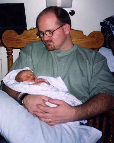 Daddy's turn on the rocker.