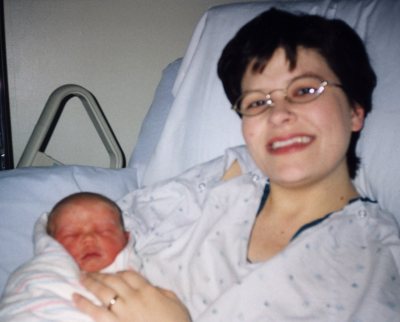 Mommy and Alex at the hospital.