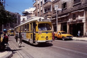 #863 running as #10 Line on Sidi al-Dardaa Street