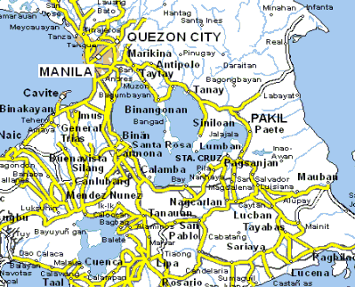 Laguna Map From Manila Maps
