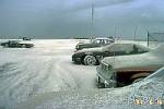 Pumice and ash cover cars, Mount Pinatubo, Philippines
