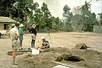 Scientists install tiltmeter, Rabaul caldera, Papua New Guinnea