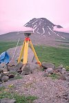 GPS receiver on the flank of Augustine Volcano, Alaska