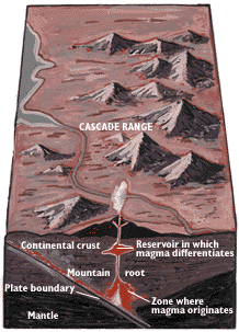 Digram showing continental environment