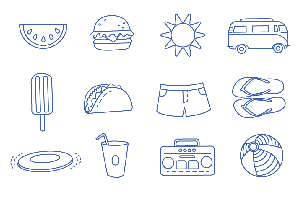 illustrated icons