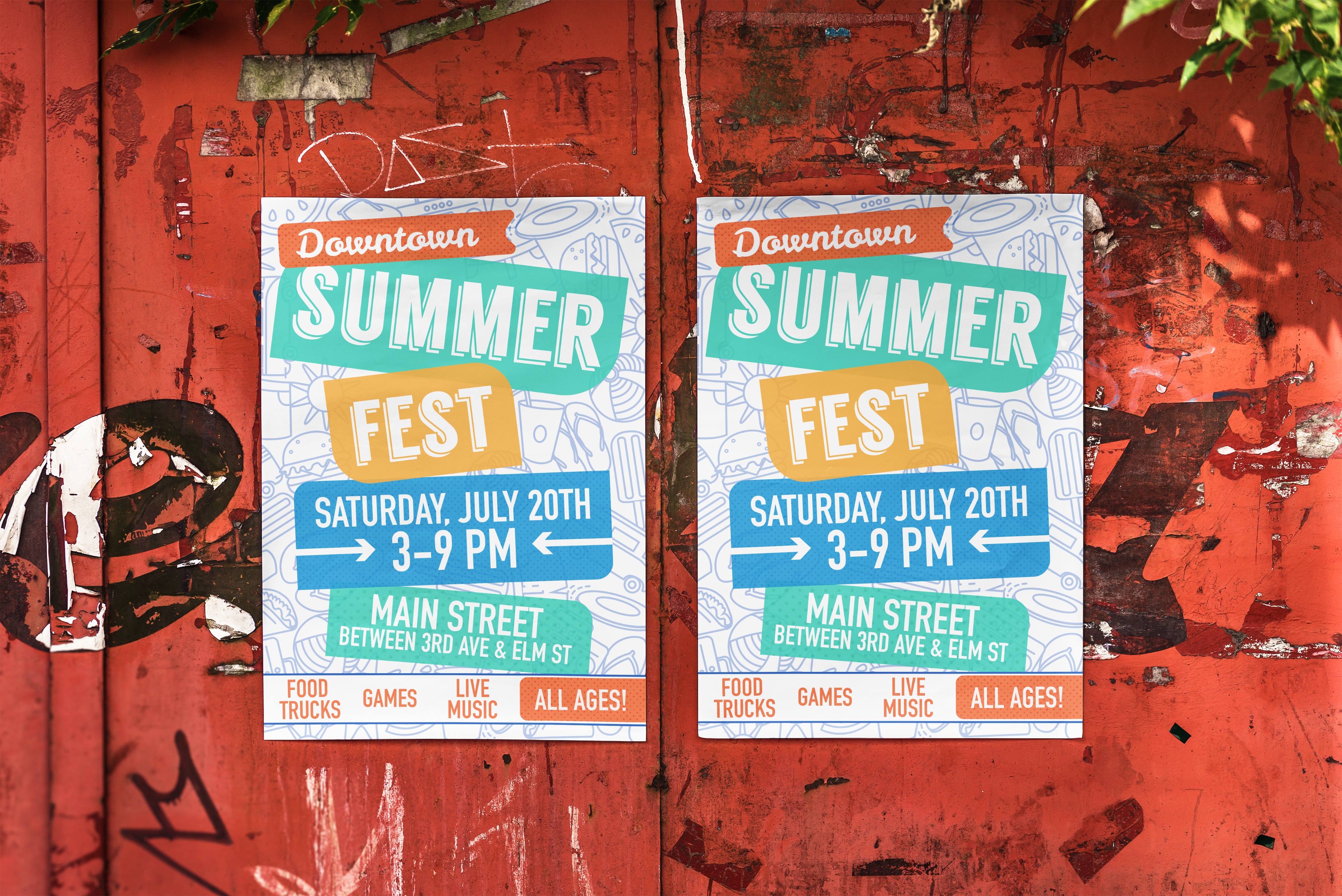 summer fest poster close up