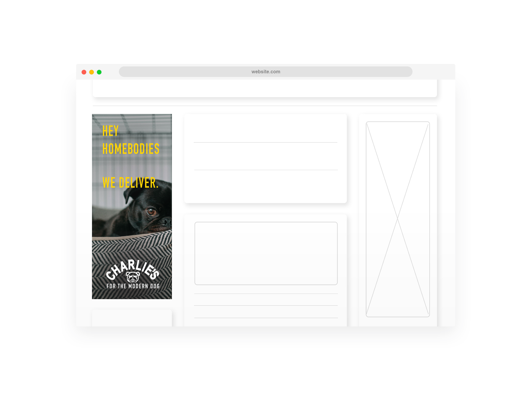 Home side bar ad