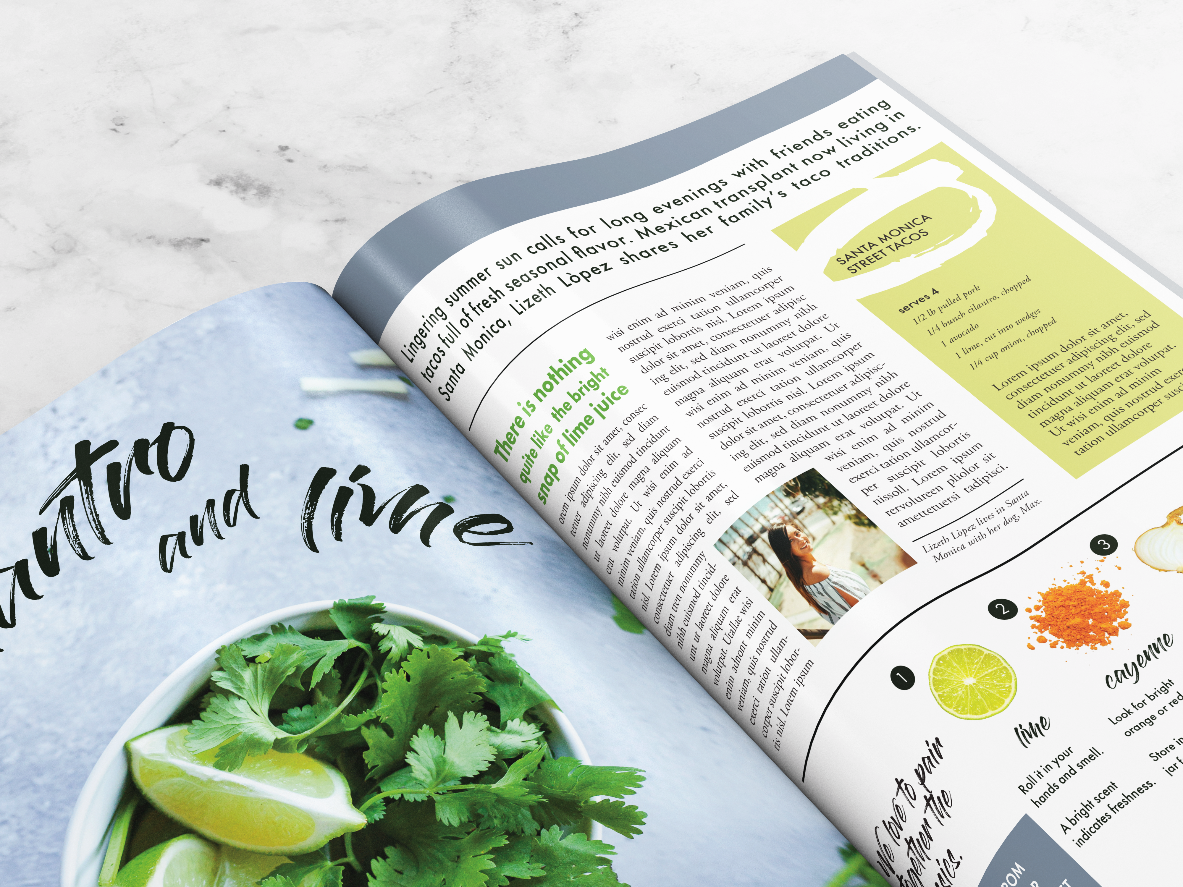 magazine right page