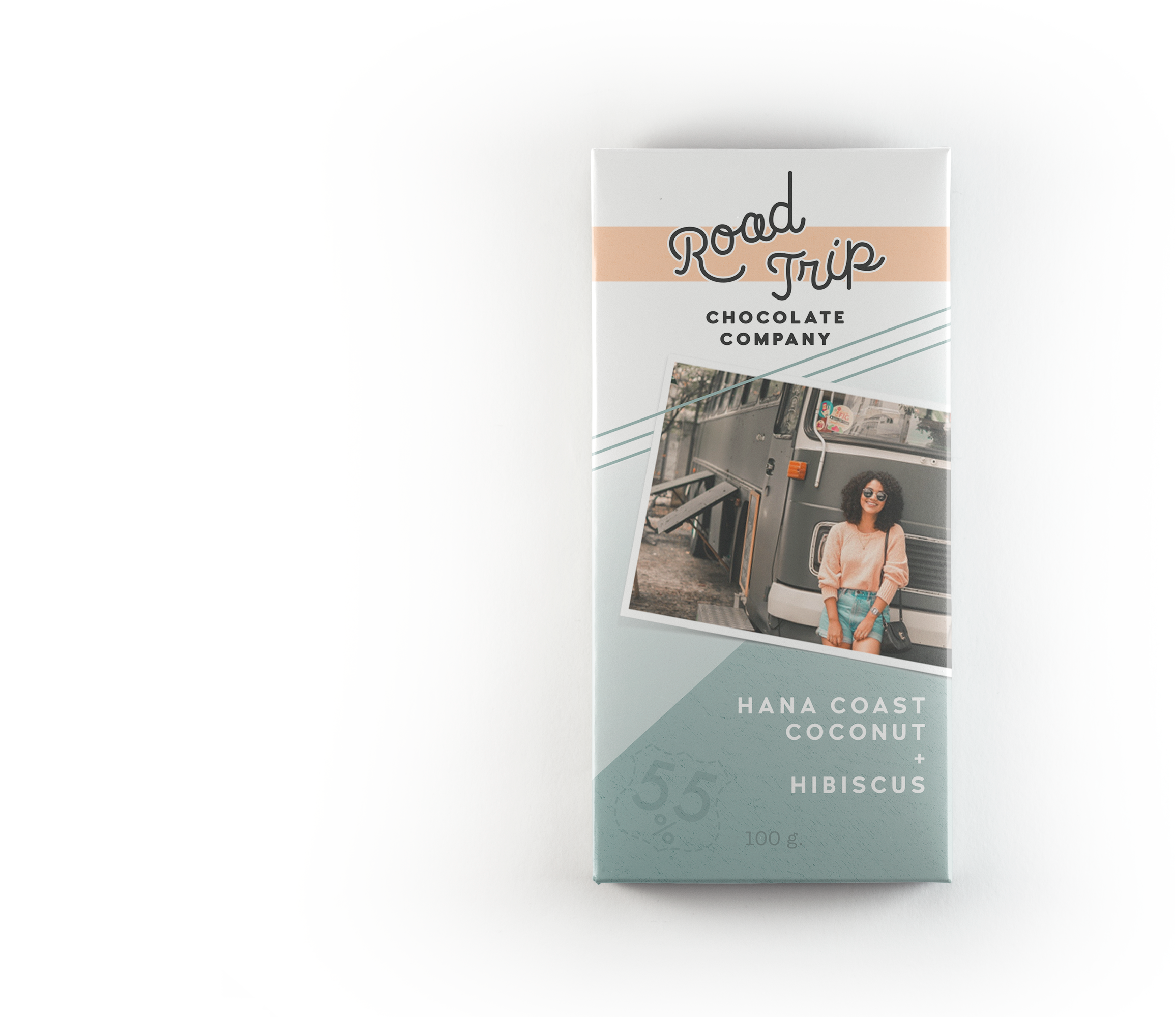 Coconut hibiscus chocolate bar