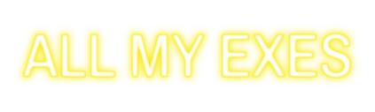 The All My Exes neon logo