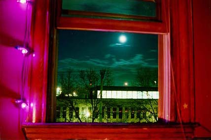 window at night