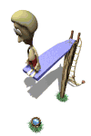 Picture of person of diving board