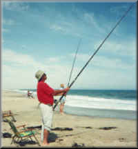 Angling from the shore at Mile 30