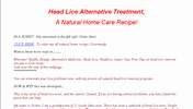 Head Lice All Natural Alternative Care