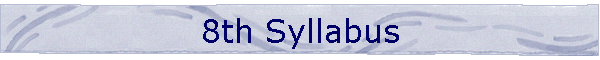 8th Syllabus