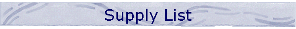 Supply List