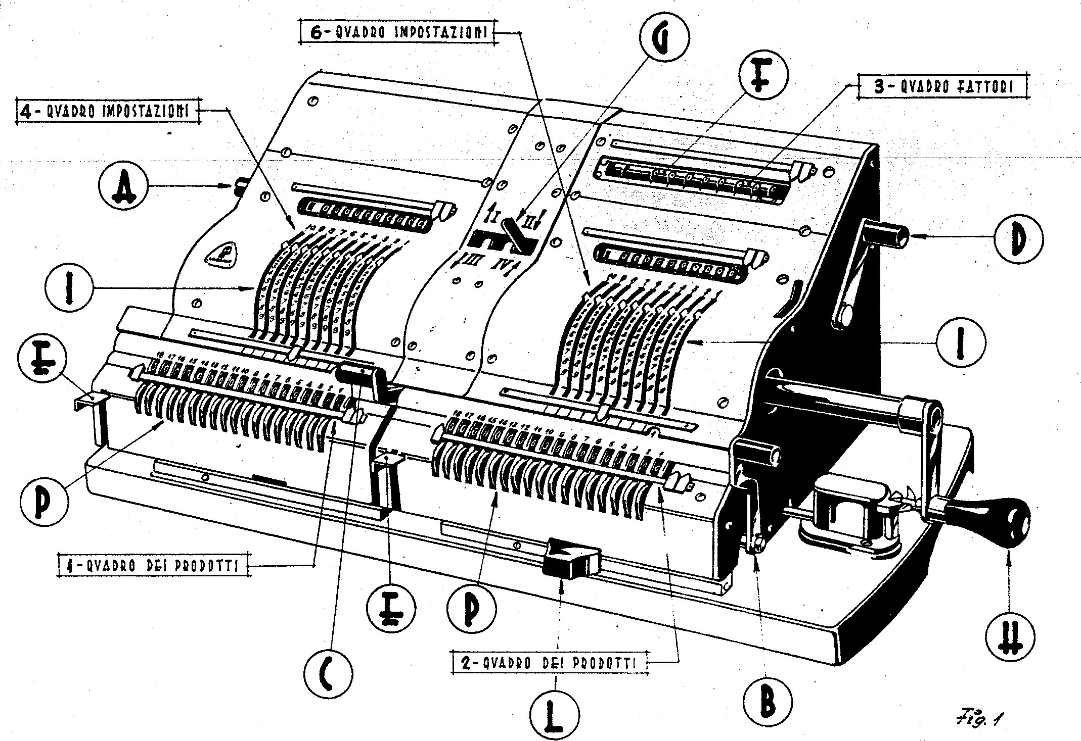 Disegno calcolatice doppia