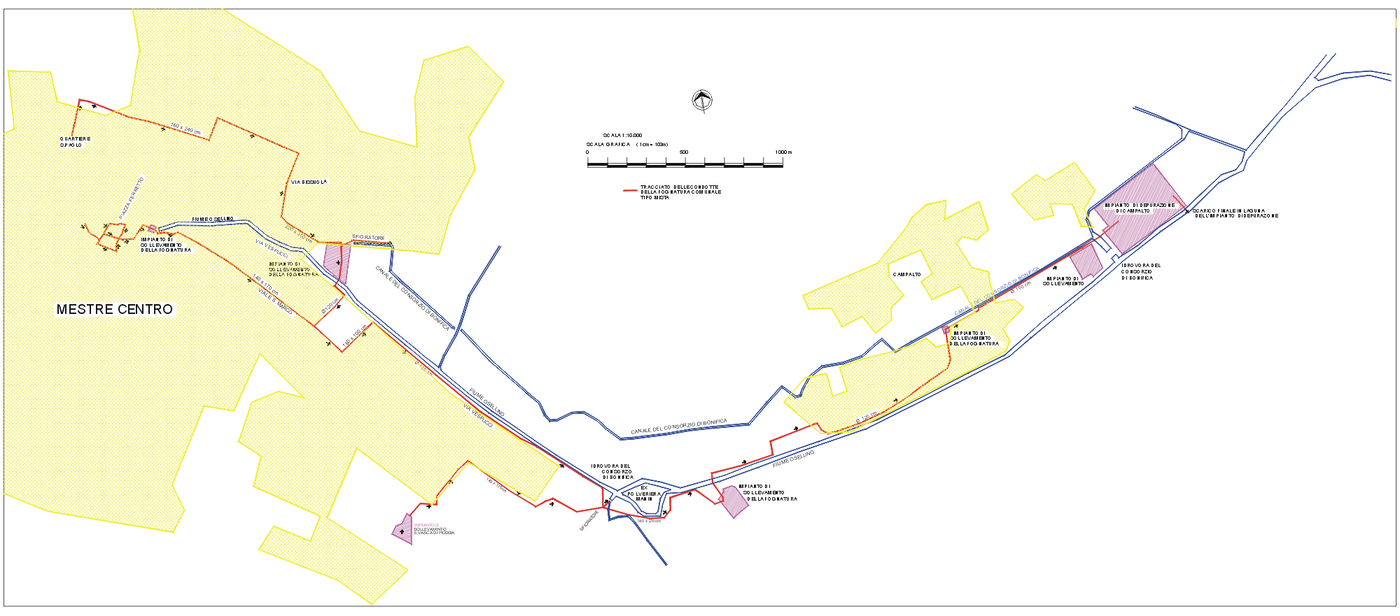 Planimetria di Mestre