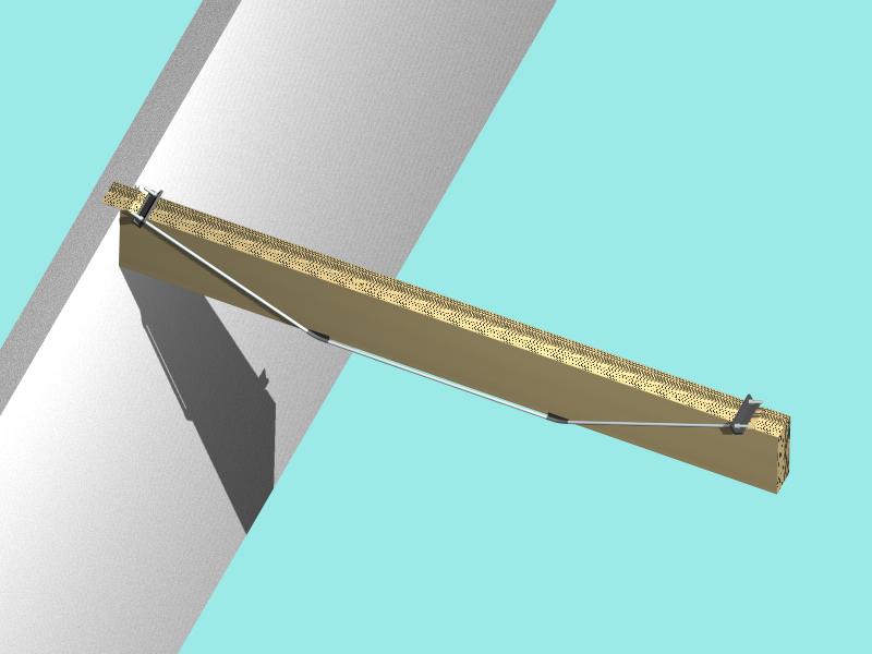 Trave legno rinforzata