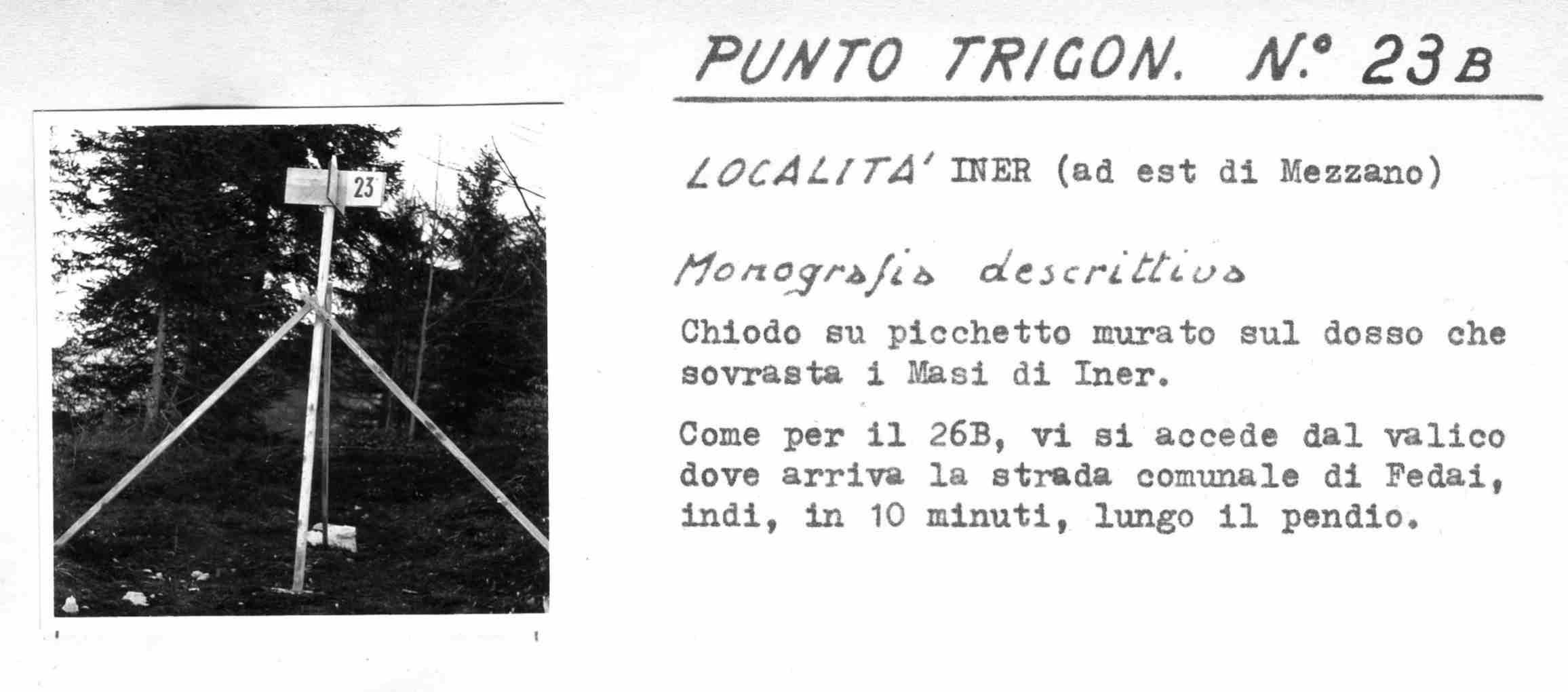 Fig. 19 - Punto trigonometrico con segnale