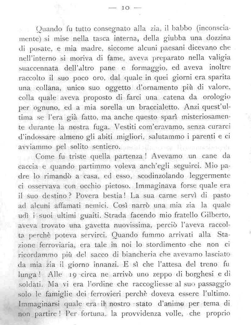 La mia famiglia durante la ritirata
