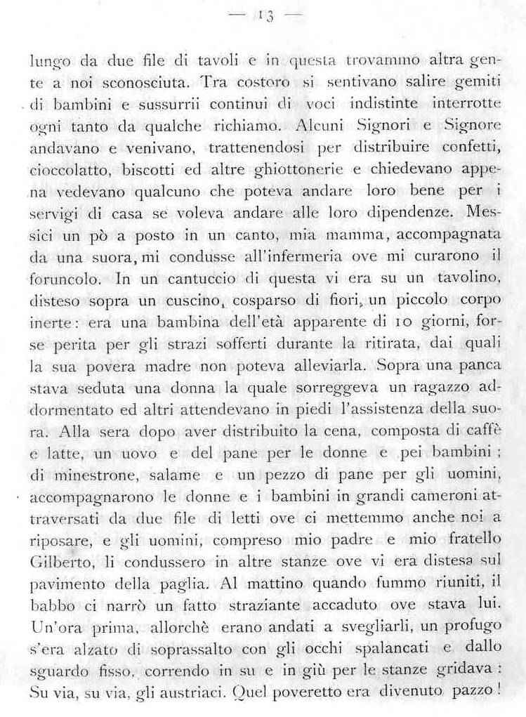 La mia famiglia durante la ritirata