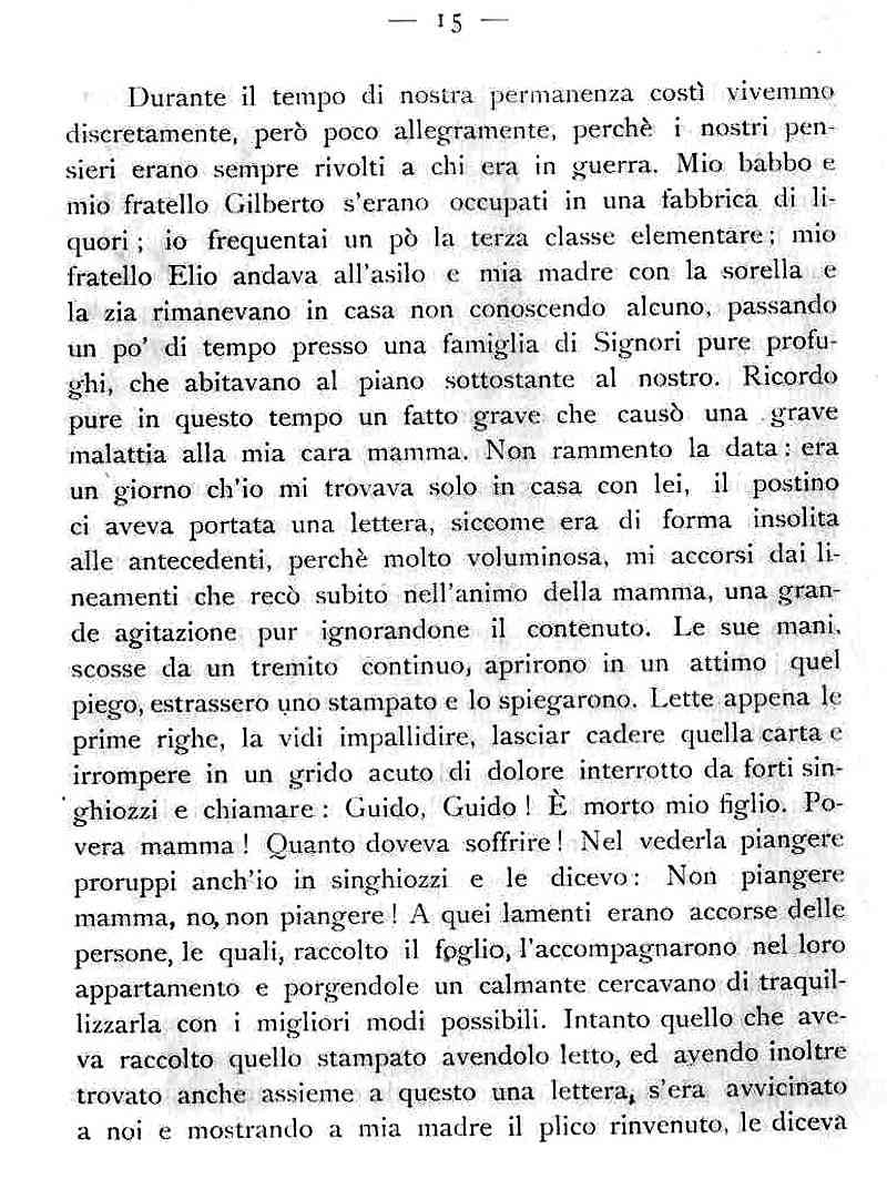 La mia famiglia durante la ritirata