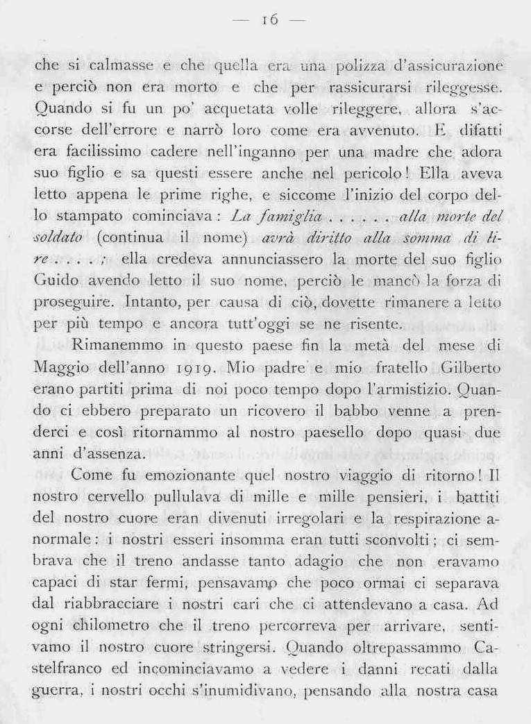 La mia famiglia durante la ritirata