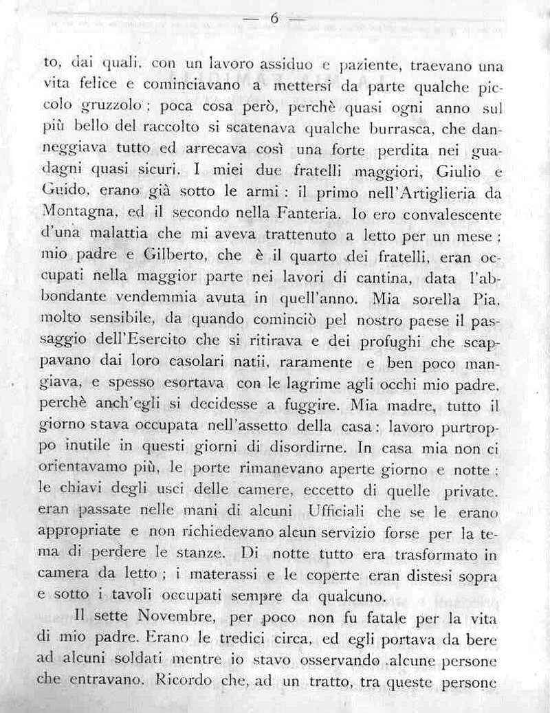 La mia famiglia durante la ritirata