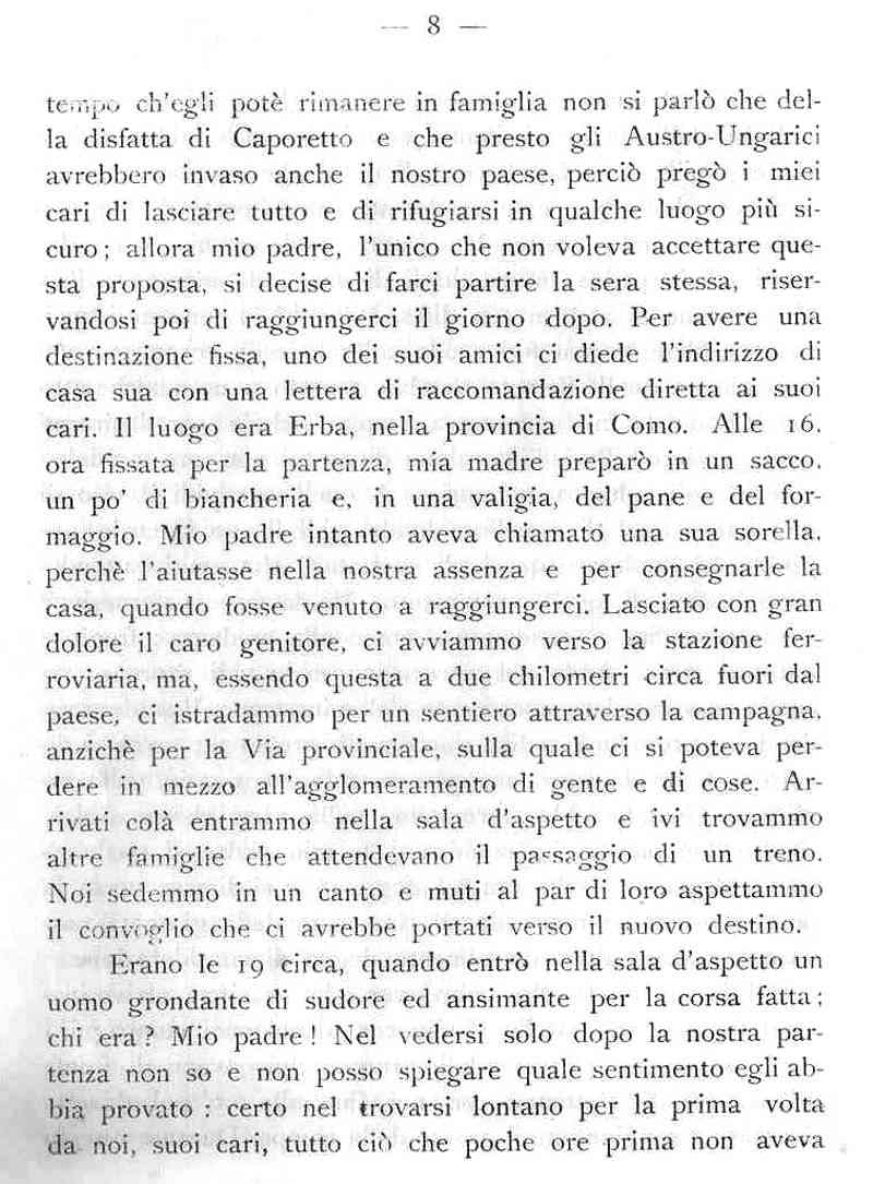 La mia famiglia durante la ritirata