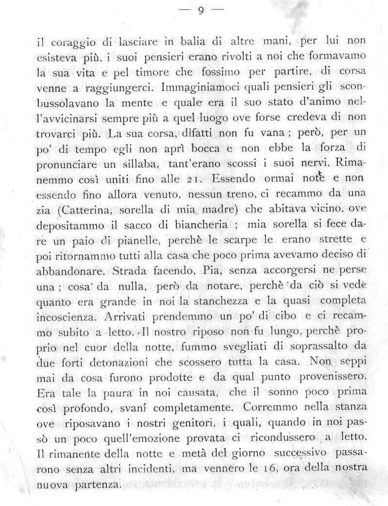 La mia famiglia durante la ritirata