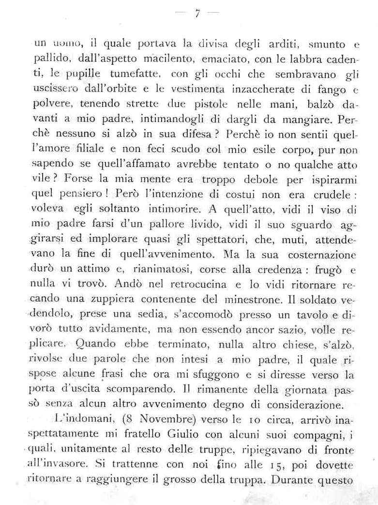 La mia famiglia durante la ritirata
